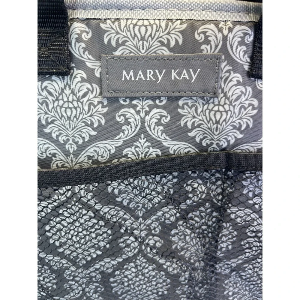 Mary Kay Grey Black Travel Bag Cosmetic Organizer Insert